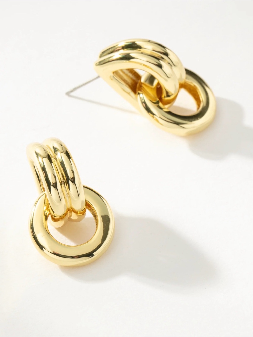 Uncommon James- Knotted Hoop Earrings- Gold/Small 💚